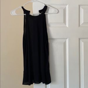 Massimo Dutti black peplum top